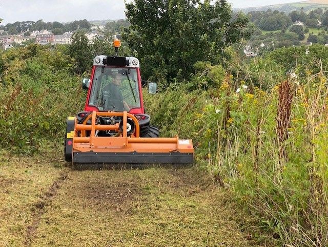 Vegetation Management in North Devon with a Forestry Tractor Mulcher